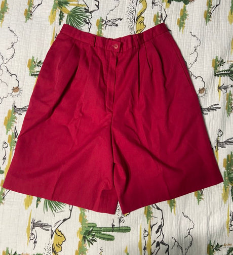 Vintage Pendleton Culotte Shorts *Burgundy - Deer Creek Mercantile