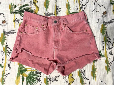 Pre-Loved Pink Levi's Denim Shorts Size 27 - Deer Creek Mercantile