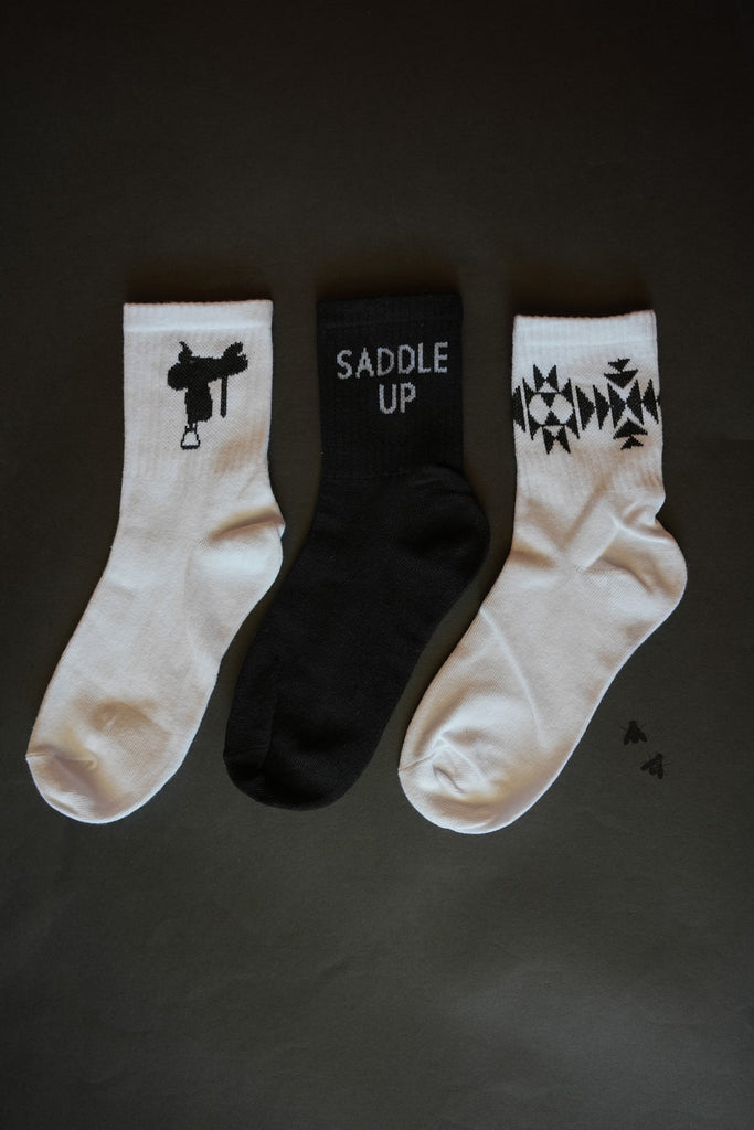 Saddle Western Socks *Adult - Deer Creek Mercantile