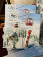 Ski Lift Snowy Mountain Napkins - Deer Creek Mercantile