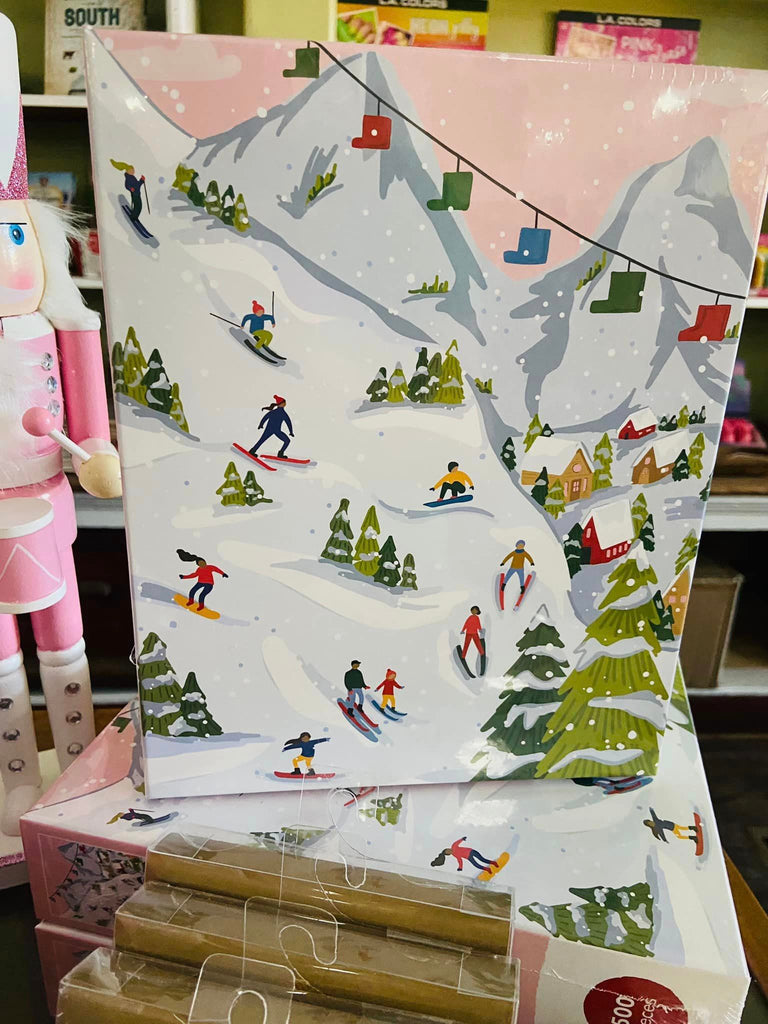 Pink Wonderland Collection Ski Snowy Slopes Puzzle - Deer Creek Mercantile