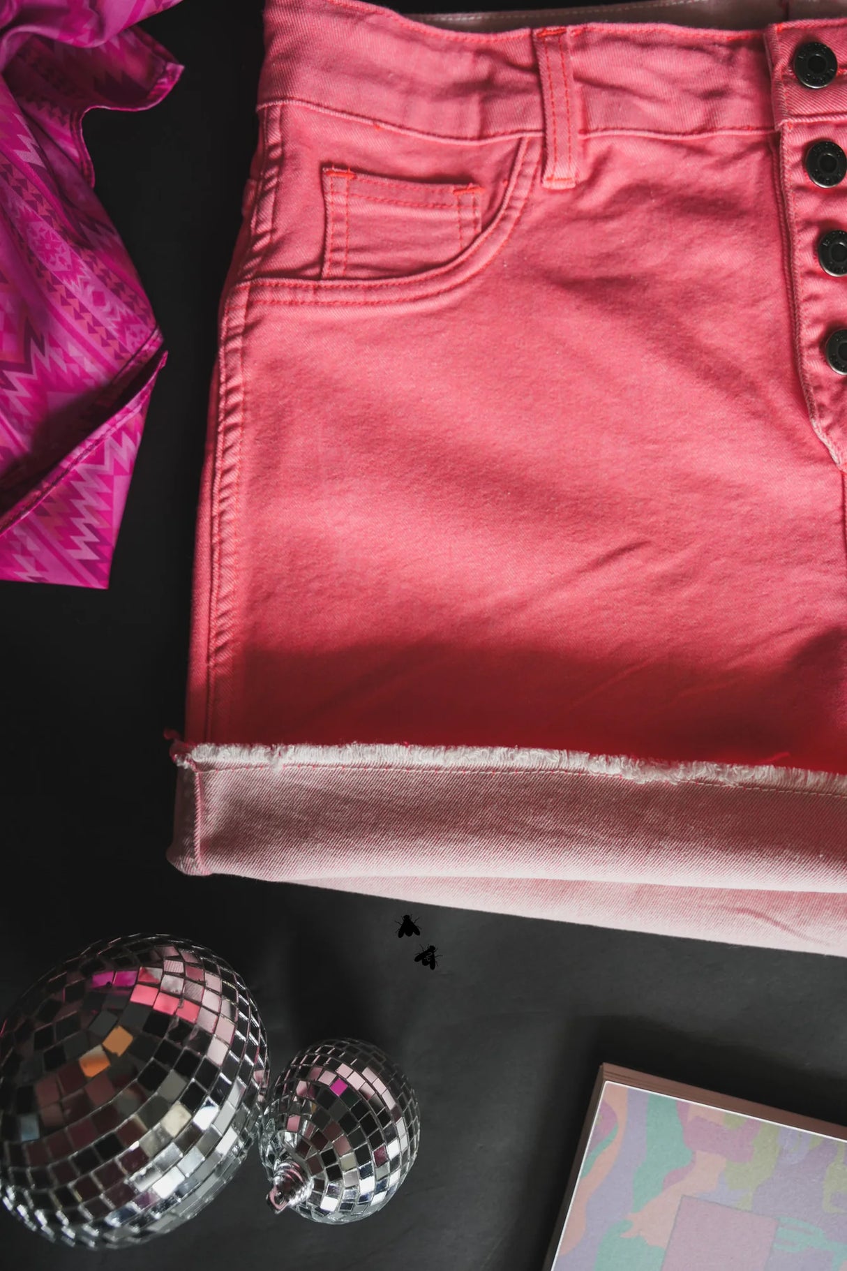 Swap It Out Neon Coral/Pink Reversible Shorts - Deer Creek Mercantile