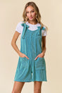 Gloria's Teal Ribbed Romper - Deer Creek Mercantile