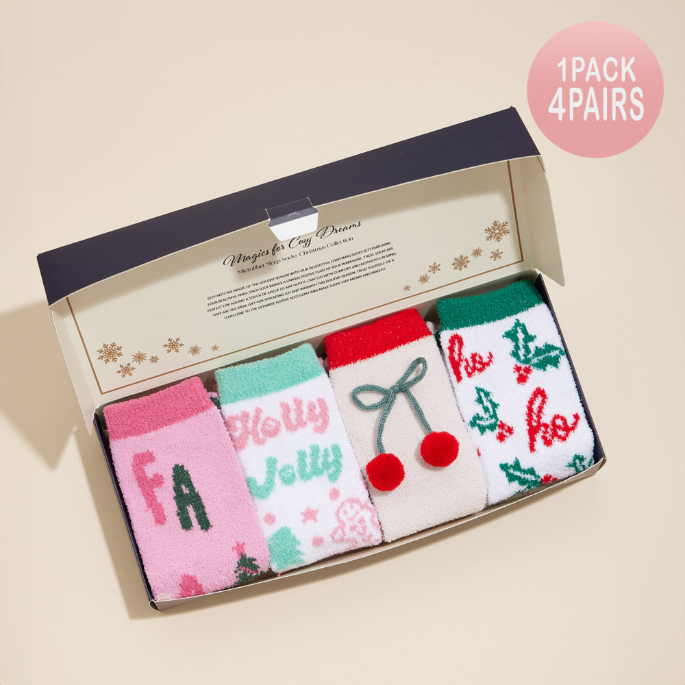 Holly Jolly Christmas Sock Set - Deer Creek Mercantile