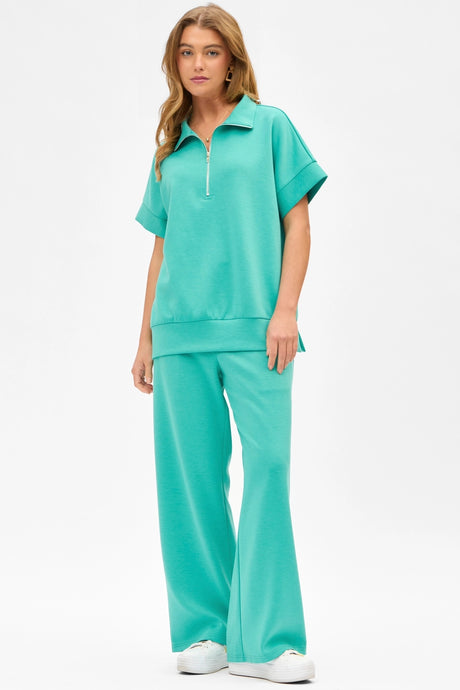 The Boardwalk Matching Top & Pant Matching Set *Emerald - Deer Creek Mercantile