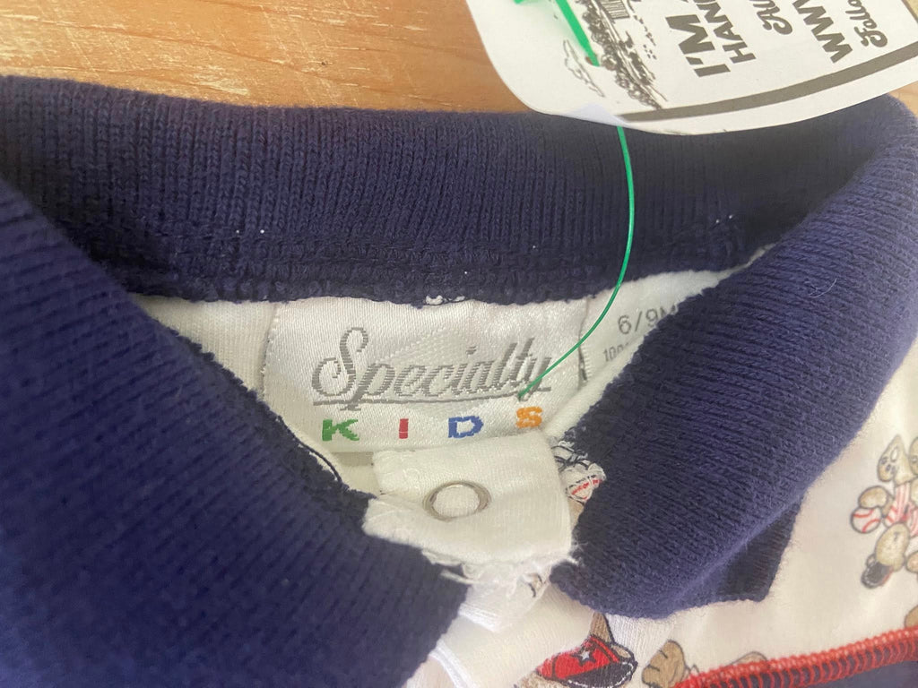 Vintage Specialty Kids Baby Baseball Onesie *6-9 Months - Deer Creek Mercantile