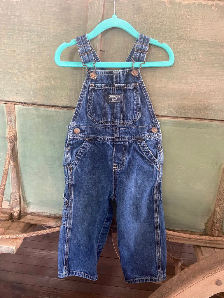 Pre-Loved OshKosh Denim Overalls *18 Months - Deer Creek Mercantile