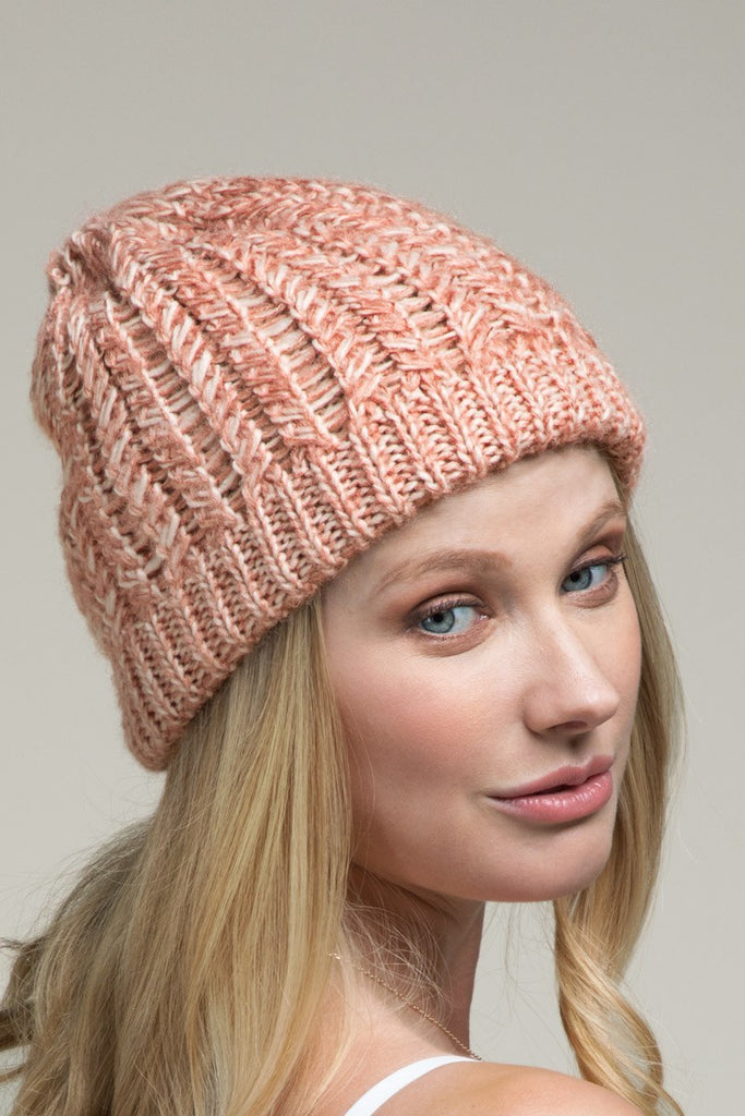 Doorbuster #25 Rib Knit Beanie *Blush - Deer Creek Mercantile