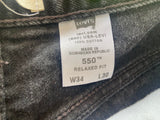 Vintage Black Cutoff Levi's Denim Shorts Sz 34 (Fits like 32") - Deer Creek Mercantile