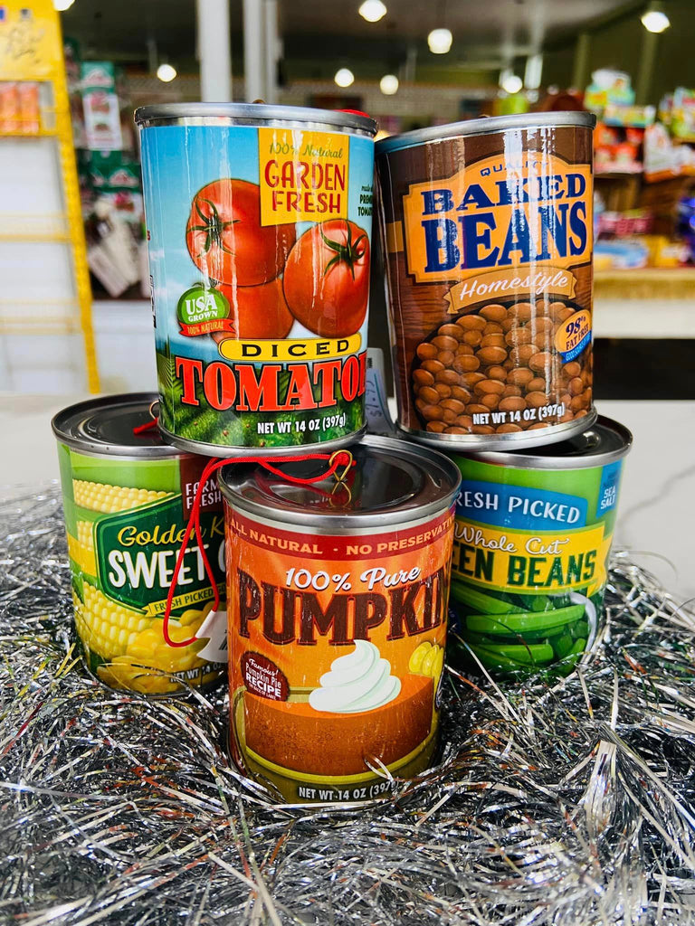 Metal Canned Foods Ornament *Kurt S. Adler - Deer Creek Mercantile