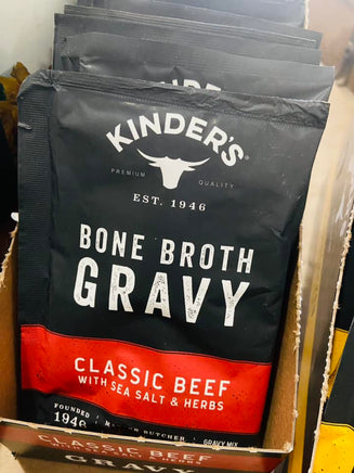 Classic Beef Bone Broth Gravy with Sea Salt and Herbs Kinder's - Deer Creek Mercantile