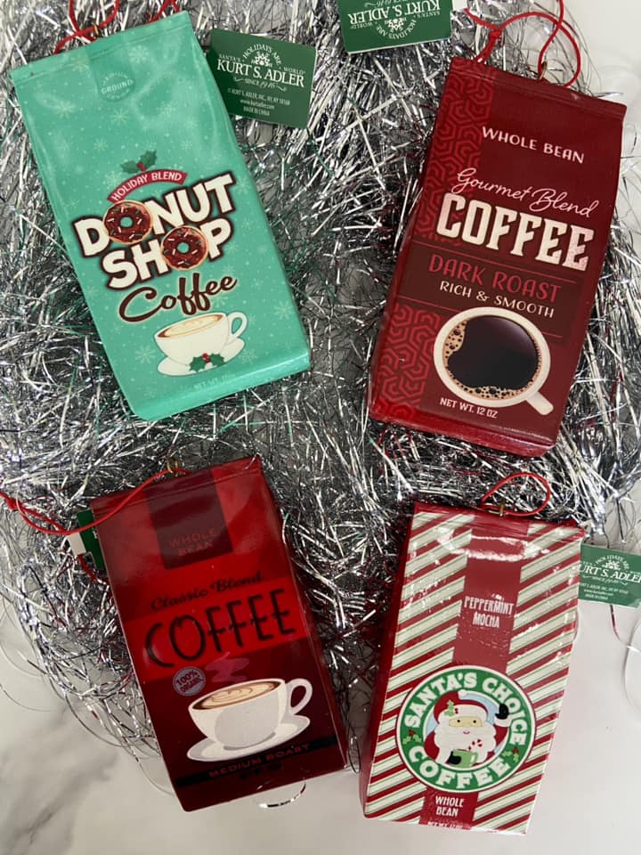 Bag Of Coffee Christmas Ornament *Kurt S. Adler - Deer Creek Mercantile