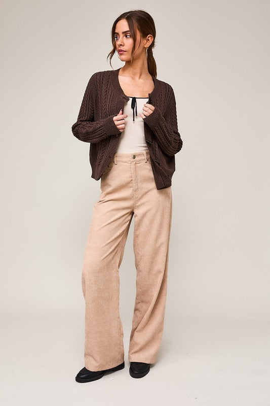 Cozy Corduroy Autumn Bow Pants - Deer Creek Mercantile