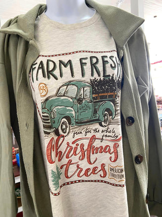 Farm Fresh Christmas Trees Graphic Tee - Deer Creek Mercantile
