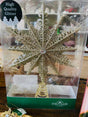 Golden Snowflake Tree Topper - Deer Creek Mercantile