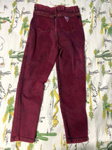 Vintage Golden Star *Burgundy Acid Wash Denim Jeans - Deer Creek Mercantile