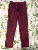 Vintage Golden Star *Burgundy Acid Wash Denim Jeans - Deer Creek Mercantile
