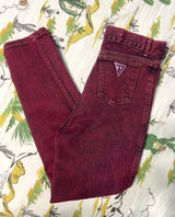 Vintage Golden Star *Burgundy Acid Wash Denim Jeans - Deer Creek Mercantile