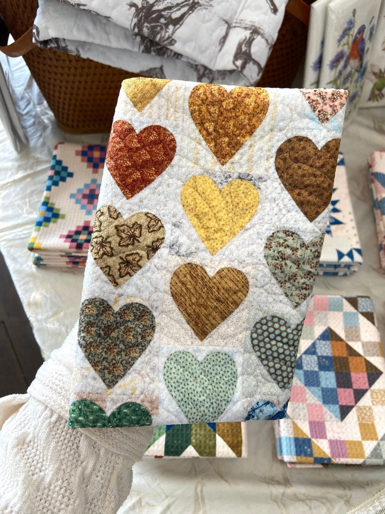 Hearts Content Quilt Pattern Dish Towel - Deer Creek Mercantile