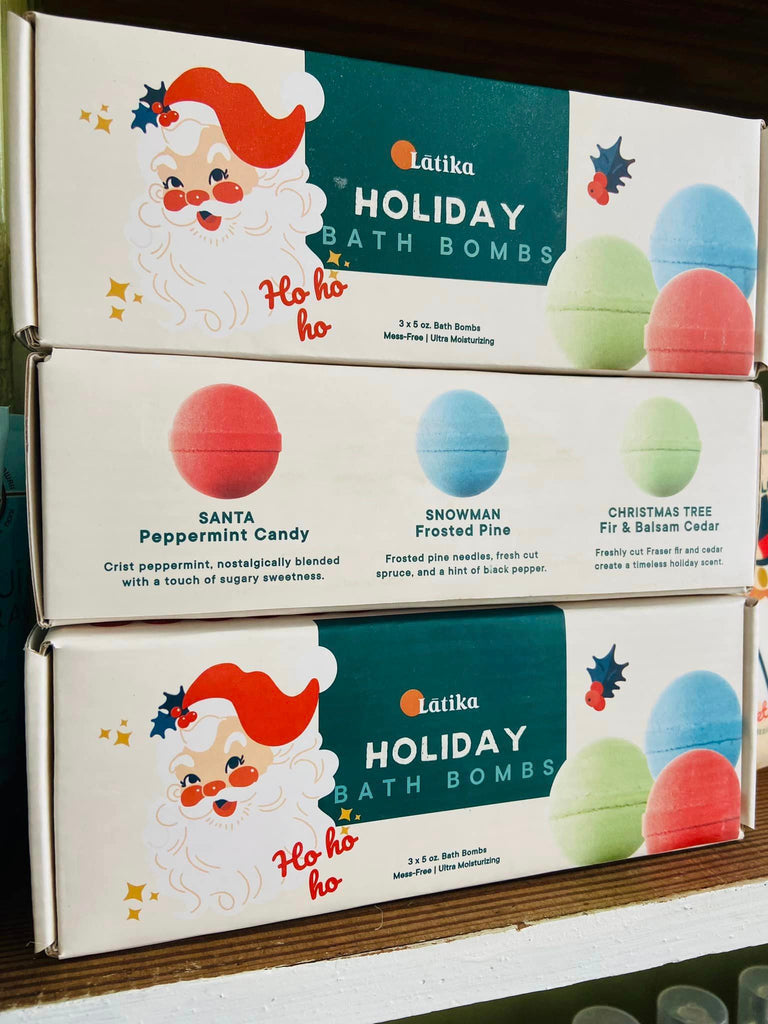 Holiday Christmas Bath Bomb Set - Santa - Deer Creek Mercantile