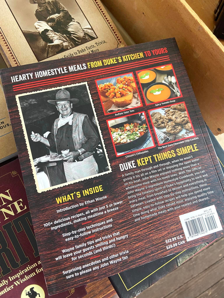 The Official John Wayne 5-Ingredient Homestyle Cookbook - Deer Creek Mercantile