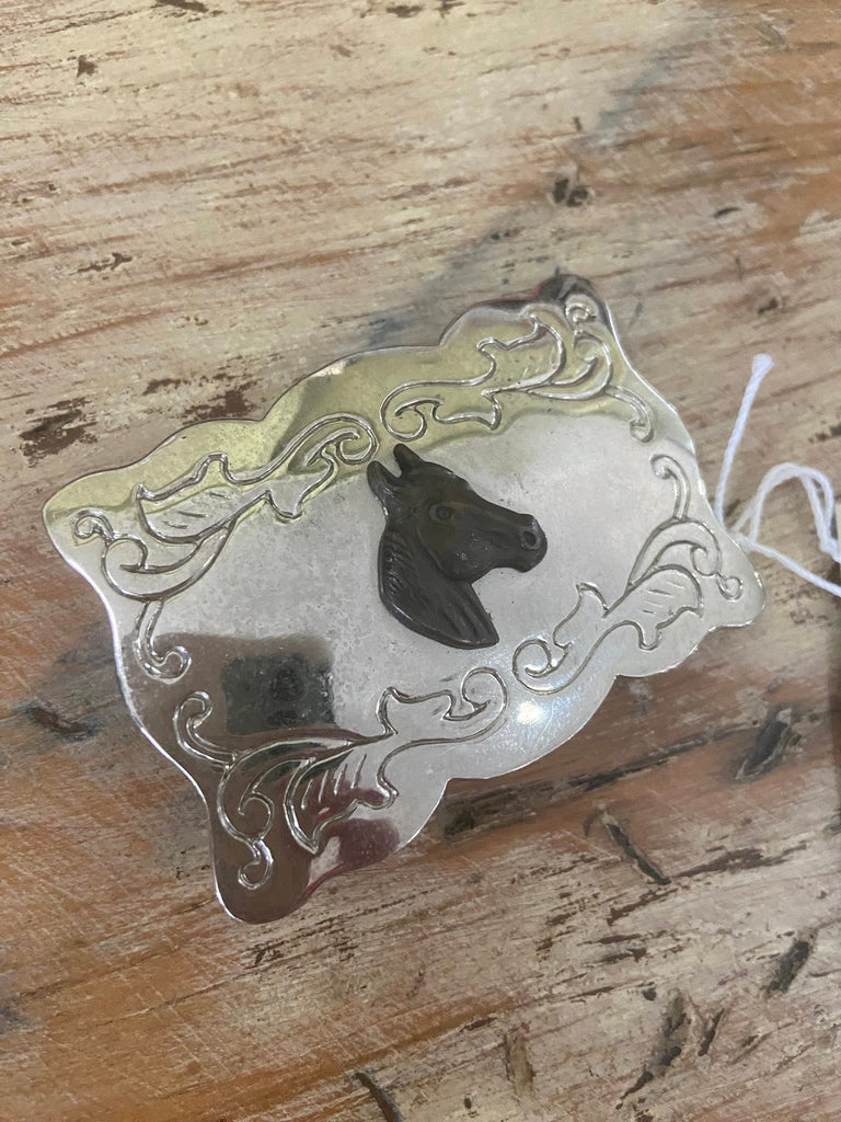 Vintage Western Horse Children's Belt Buckle - Deer Creek Mercantile
