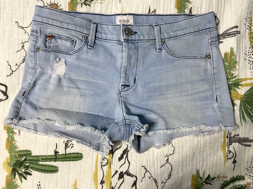 Pre-Loved Hudson Denim Shorts Size 27 *Light Wash - Deer Creek Mercantile
