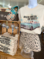 Deer Creek Or Bust Retro Graphic Tee - Deer Creek Mercantile