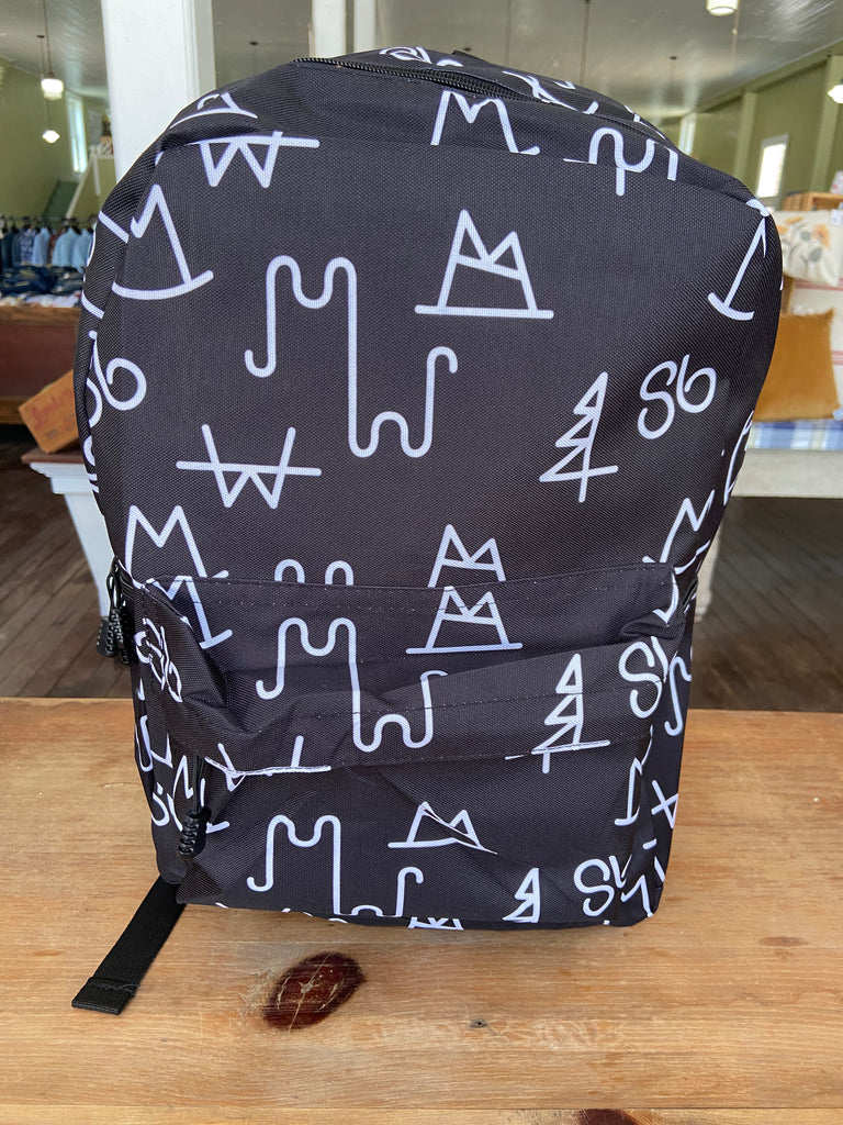 Western Brands Backpack (Black/White) - Deer Creek Mercantile