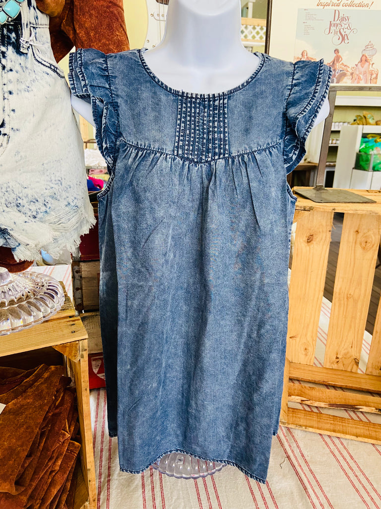 Leaving Pittsburg Denim Top - Deer Creek Mercantile