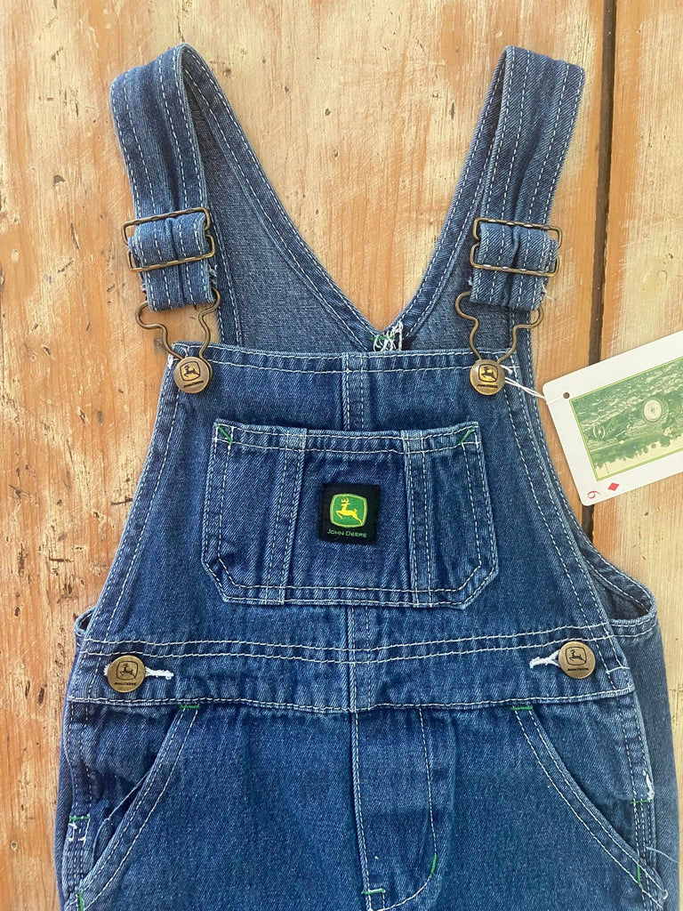 Pre- Loved John Deere Denim Overalls Size 2T - Deer Creek Mercantile