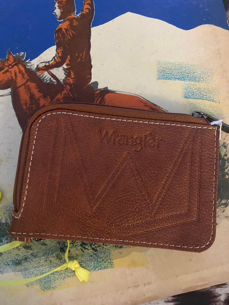 Wrangler Southwestern Art Print Mini Zip Card Case - Lavender - Deer Creek Mercantile