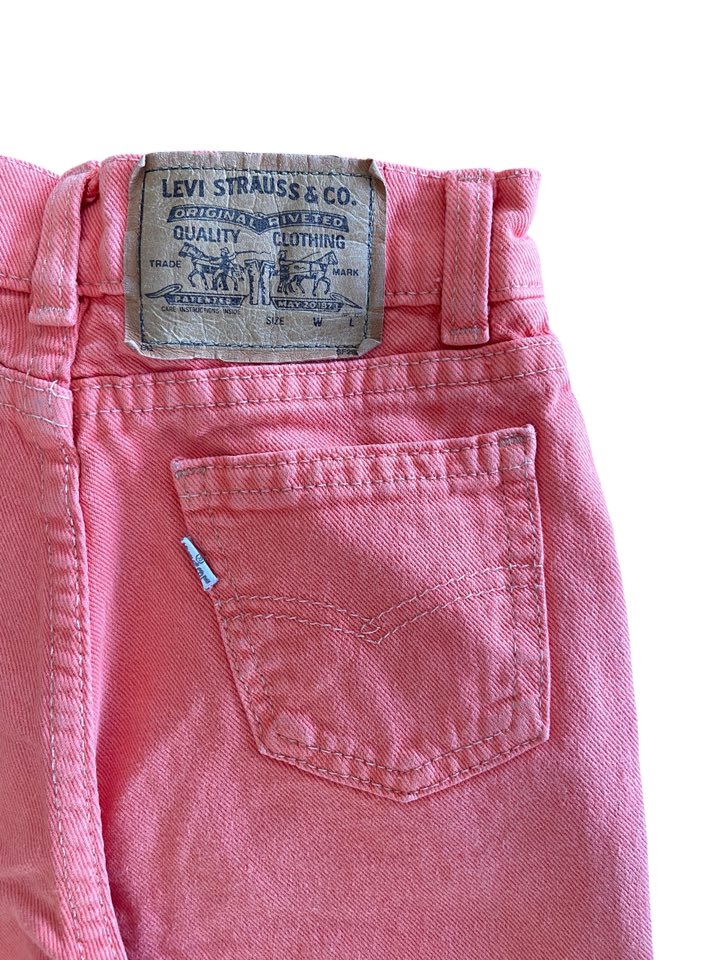 Vintage Pink/Coral Kid's Levi's Jeans MADE IN USA *Size 8 Slim