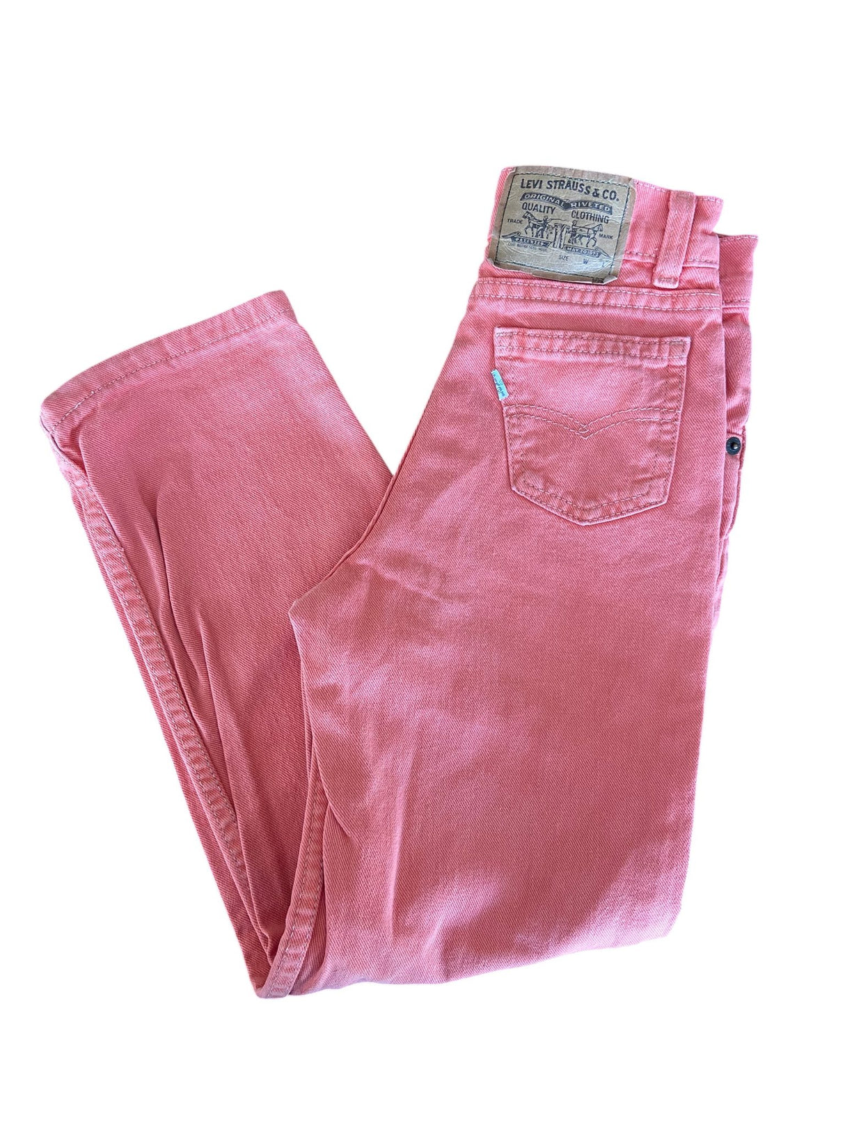 Vintage Pink/Coral Kid's Levi's Jeans MADE IN USA *Size 8 Slim