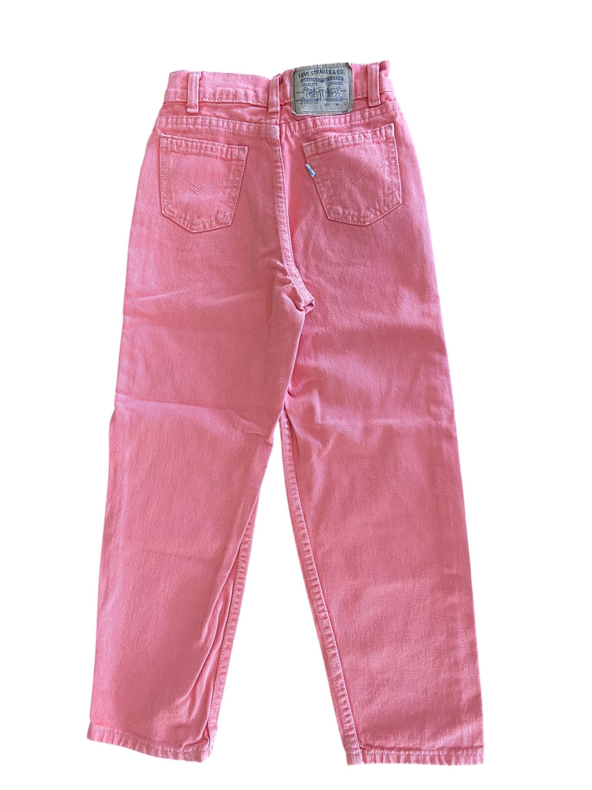 Vintage Pink/Coral Kid's Levi's Jeans MADE IN USA *Size 8 Slim