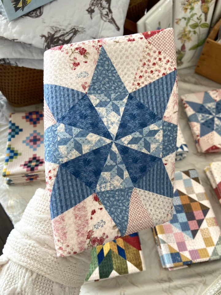 Liberty Star Quilt Pattern Dish Towel - Deer Creek Mercantile
