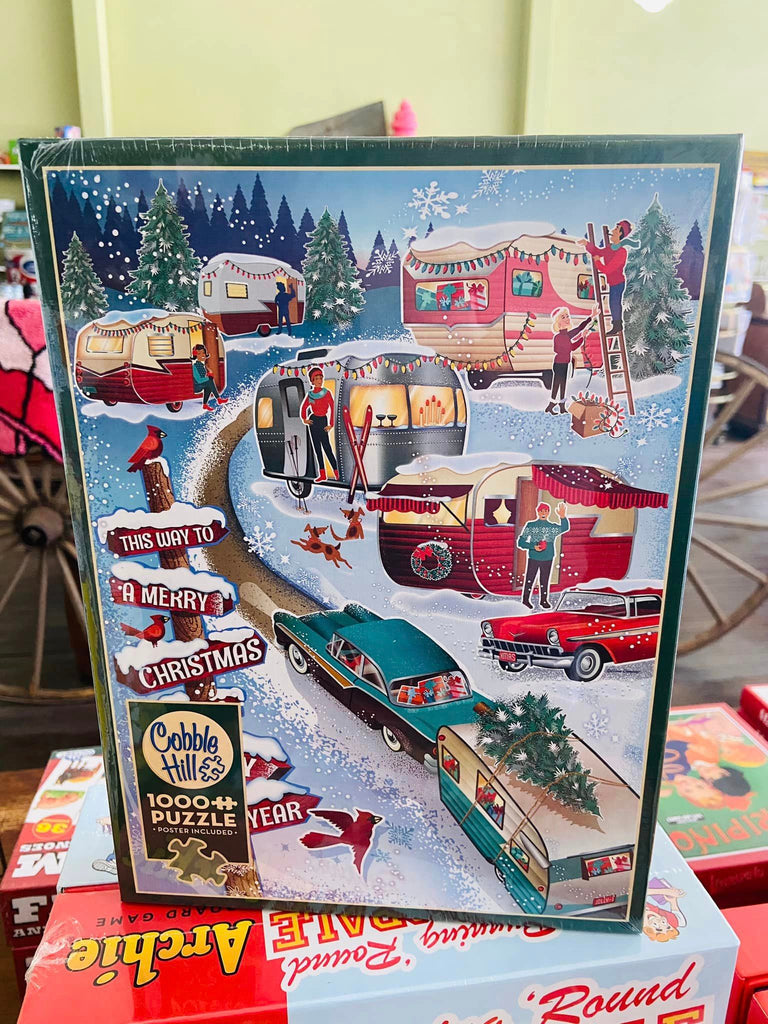 Merry Christmas Camper Puzzle - Deer Creek Mercantile