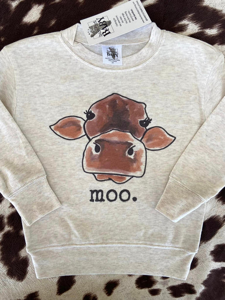 Moo Cow Long Sleeve Top *Youth - Deer Creek Mercantile