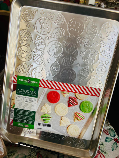 Holiday Ornament Embossed Half Sheet ****NOT AVAILABLE FOR SHIPPING - Deer Creek Mercantile