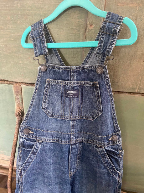 Pre-Loved OshKosh Denim Overalls Size 5T - Deer Creek Mercantile