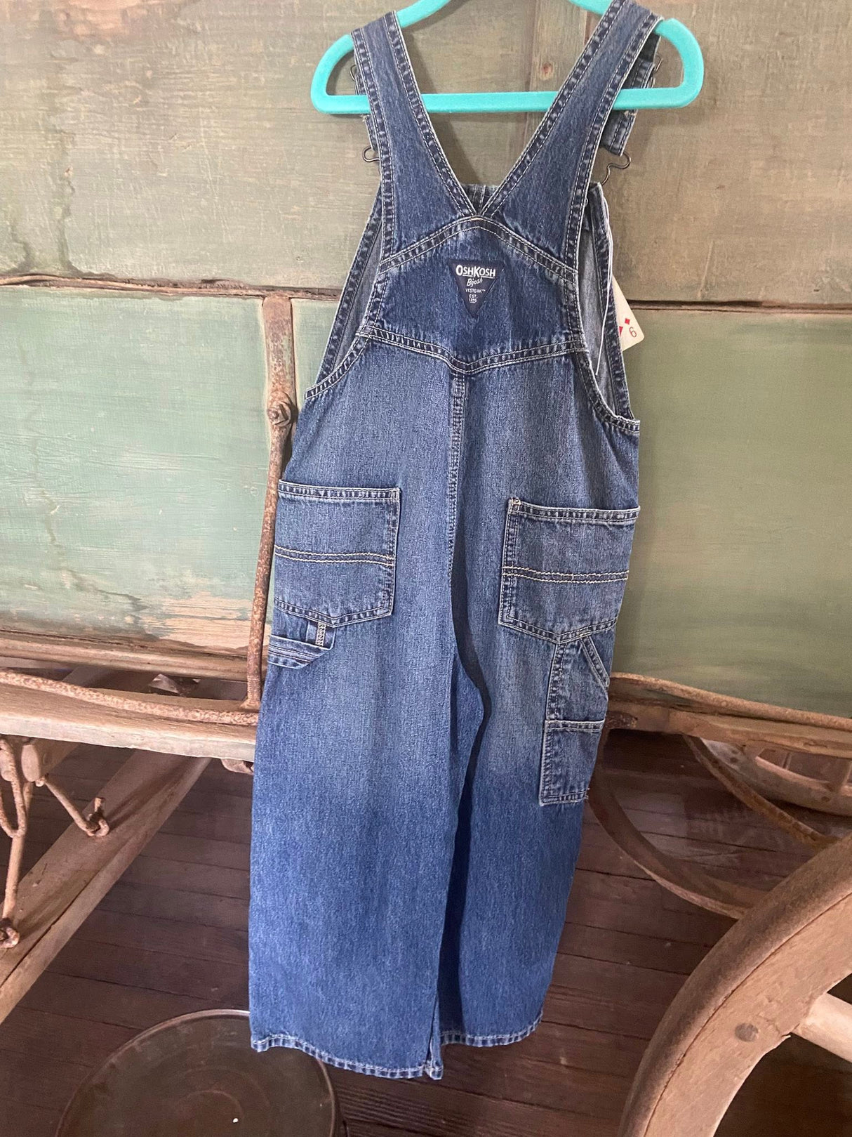 Pre-Loved OshKosh Denim Overalls Size 5T - Deer Creek Mercantile