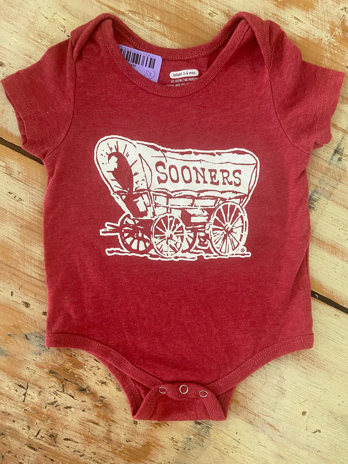 Pre-Loved OU Sooners Onesie *3-6 Months - Deer Creek Mercantile