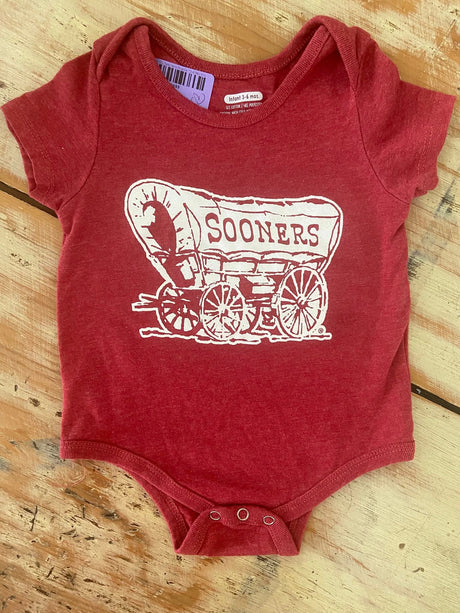 Pre-Loved OU Sooners Onesie *3-6 Months - Deer Creek Mercantile