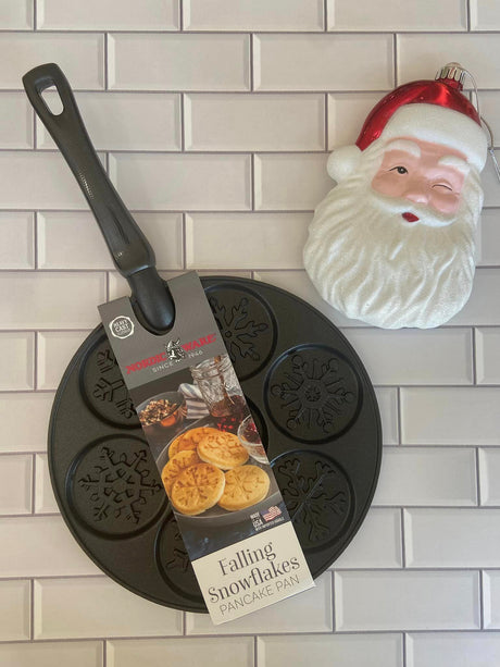 Falling Snowflakes Pancake Pan - Deer Creek Mercantile