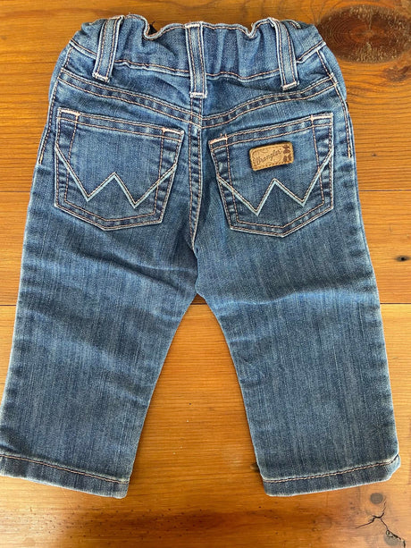 Pre-Loved Wrangler Western Baby Girls Patch Jeans*Size 6-9 Months - Deer Creek Mercantile