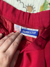 Vintage Pendleton Culotte Shorts *Burgundy - Deer Creek Mercantile