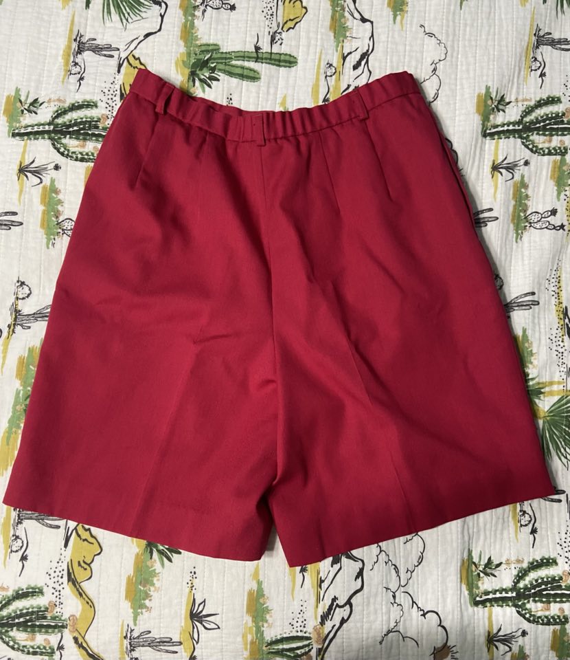 Vintage Pendleton Culotte Shorts *Burgundy - Deer Creek Mercantile