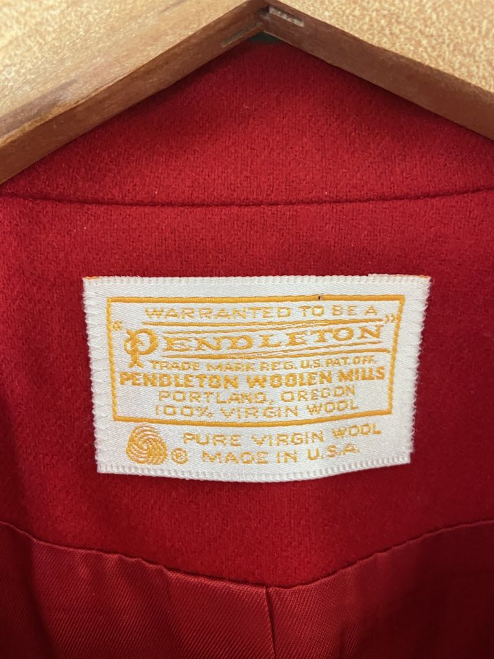 Vintage Pendleton Women's Wool Blazer Suit Coat Jacket | Red - Deer Creek Mercantile