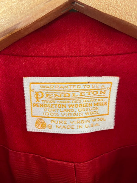Vintage Pendleton Women's Wool Blazer Suit Coat Jacket | Red - Deer Creek Mercantile