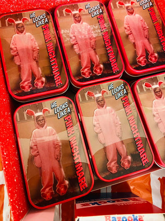 A Christmas Story Pink Nightmare Candy Tin - Deer Creek Mercantile